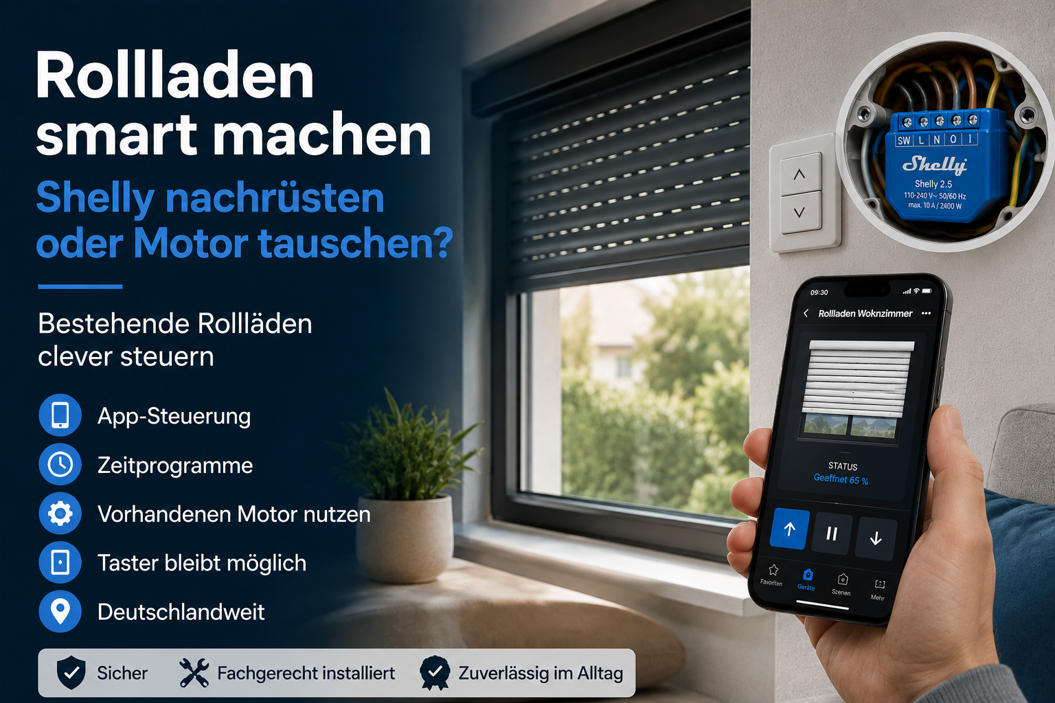 Rollladen smart machen – Shelly nachrüsten oder Motor tauschen?