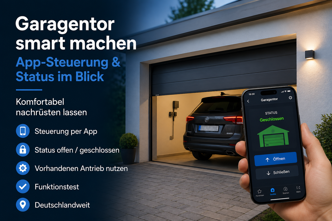 Garagentor smart machen – App-Steuerung & Status