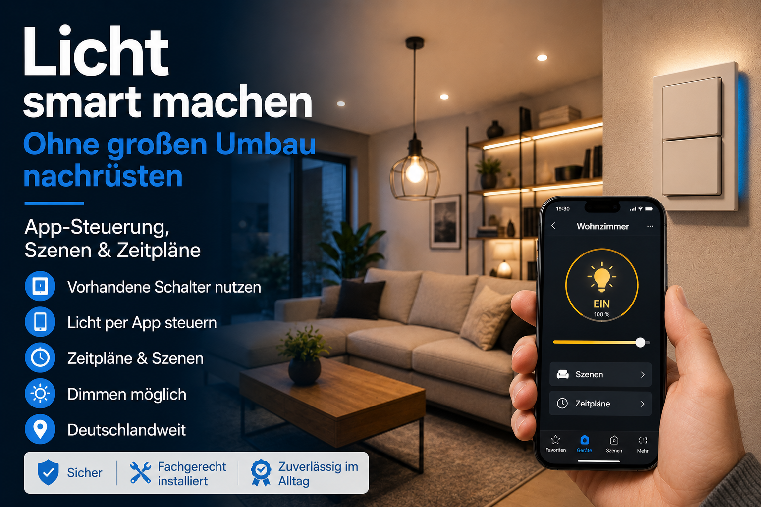 Licht smart machen – ohne großen Umbau nachrüsten