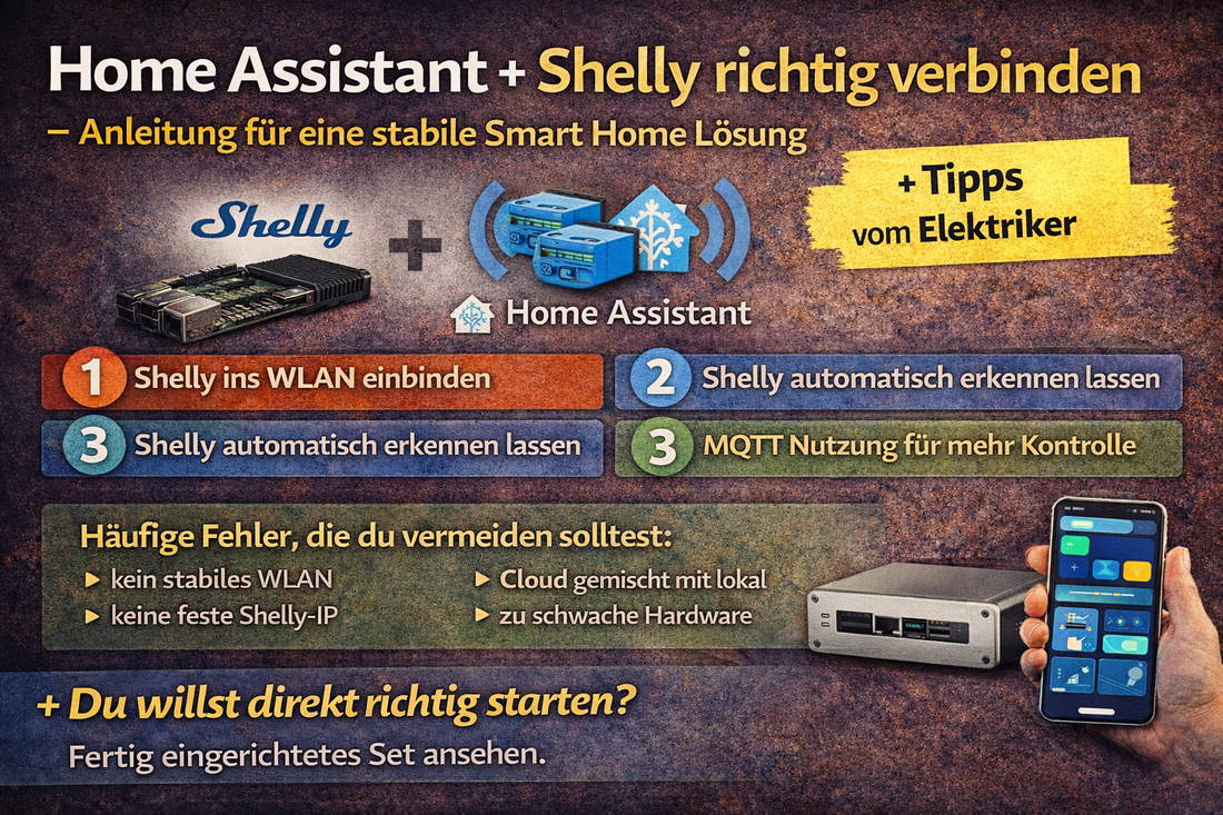 Home Assistant + Shelly richtig verbinden – Anleitung für eine stabile Smart Home Lösung