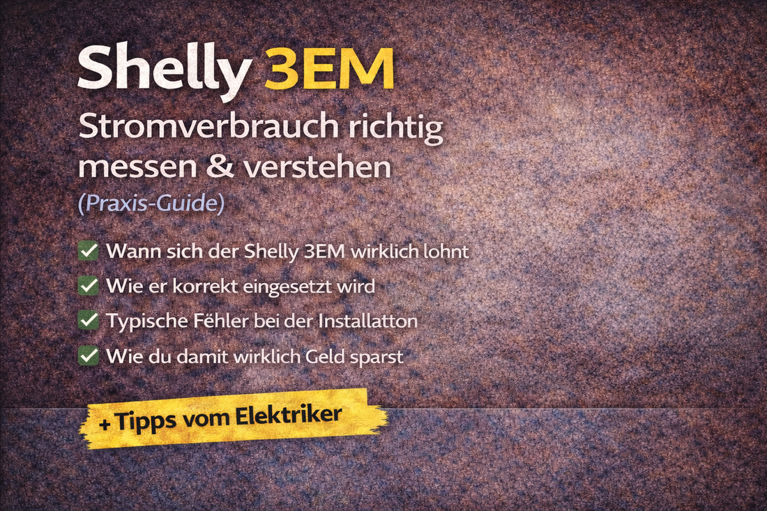 Shelly 3EM – Stromverbrauch richtig messen & verstehen (Praxis-Guide)
