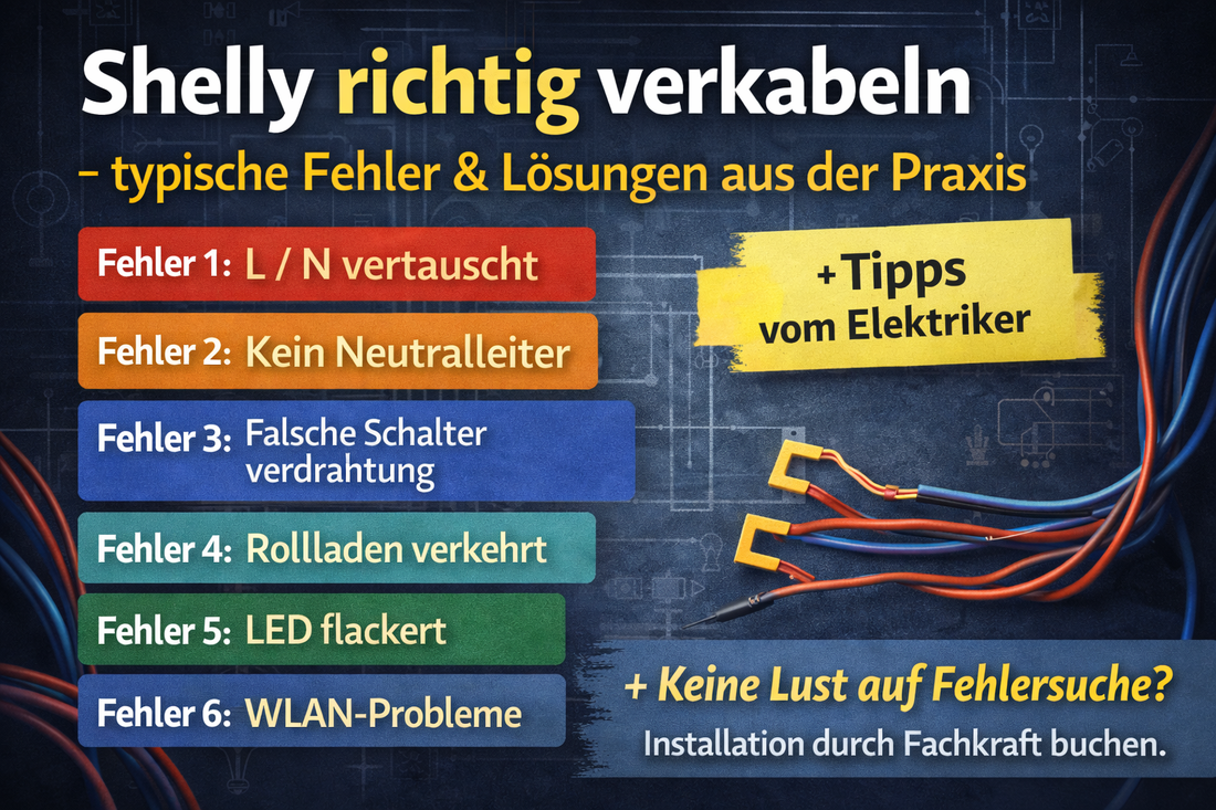 Shelly richtig verkabeln – typische Fehler & Lösungen aus der Praxis