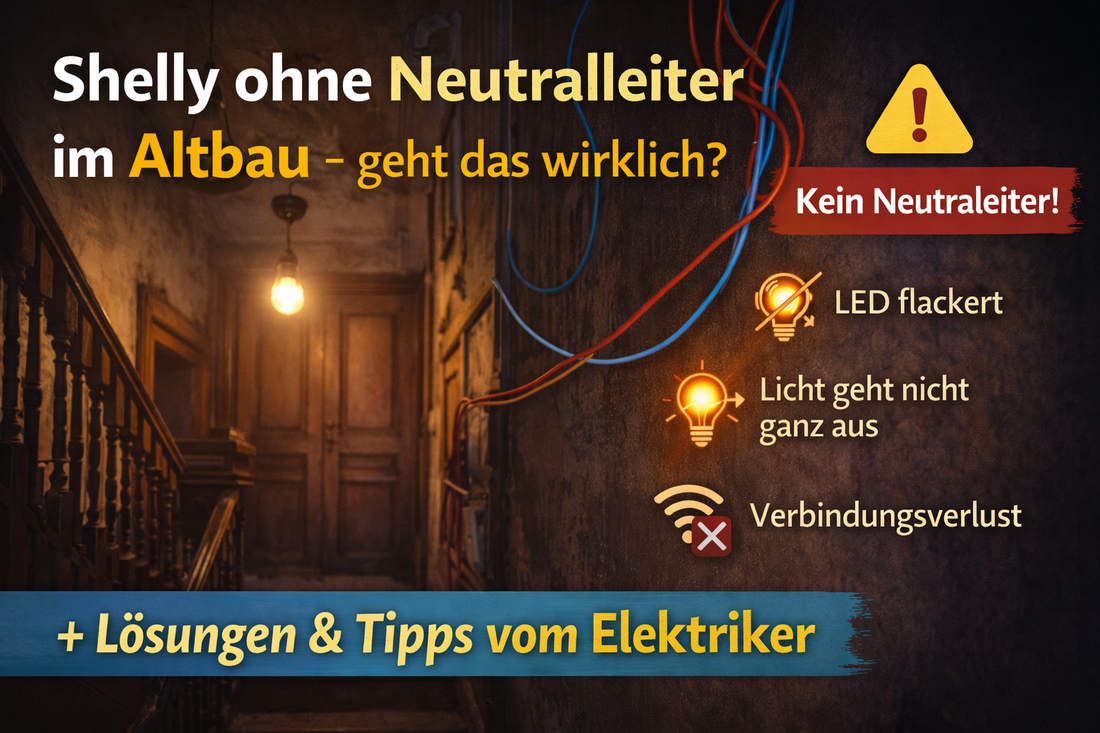 Shelly ohne Neutralleiter im Altbau – geht das wirklich?