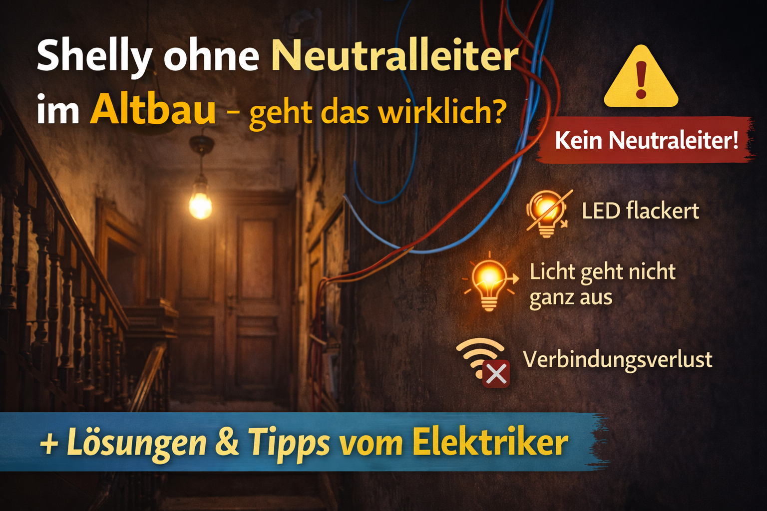 Shelly ohne Neutralleiter im Altbau – geht das wirklich?