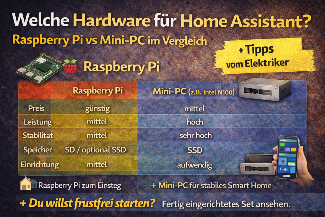 Welche Hardware für Home Assistant? Raspberry Pi vs Mini-PC im Vergleich
