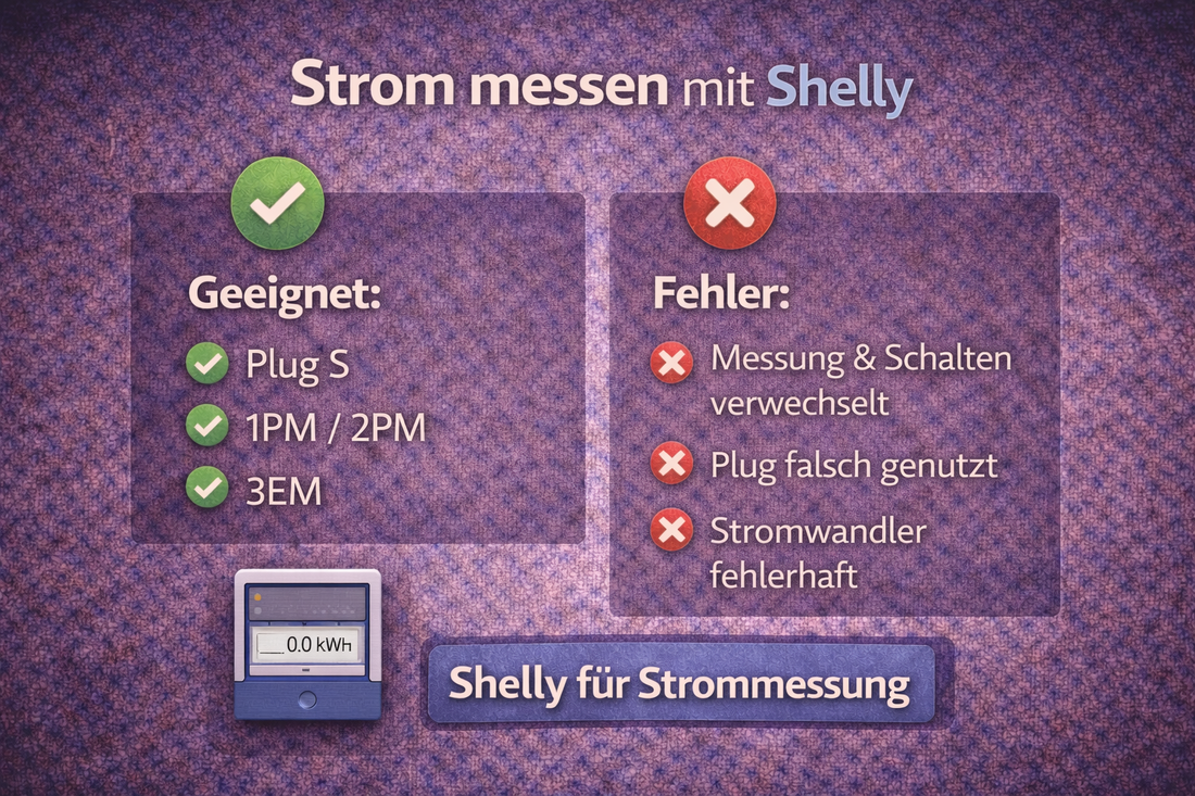 Strom messen mit Shelly – welches Gerät ist das richtige?