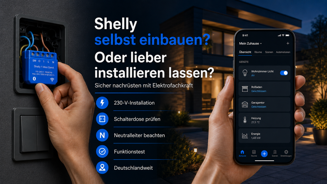 Shelly installieren lassen oder selbst einbauen?