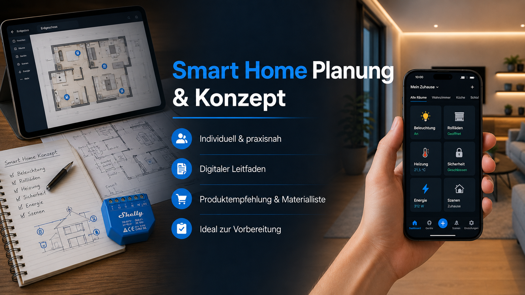 Smart Home Planung & Konzept – individuell & praxisnah