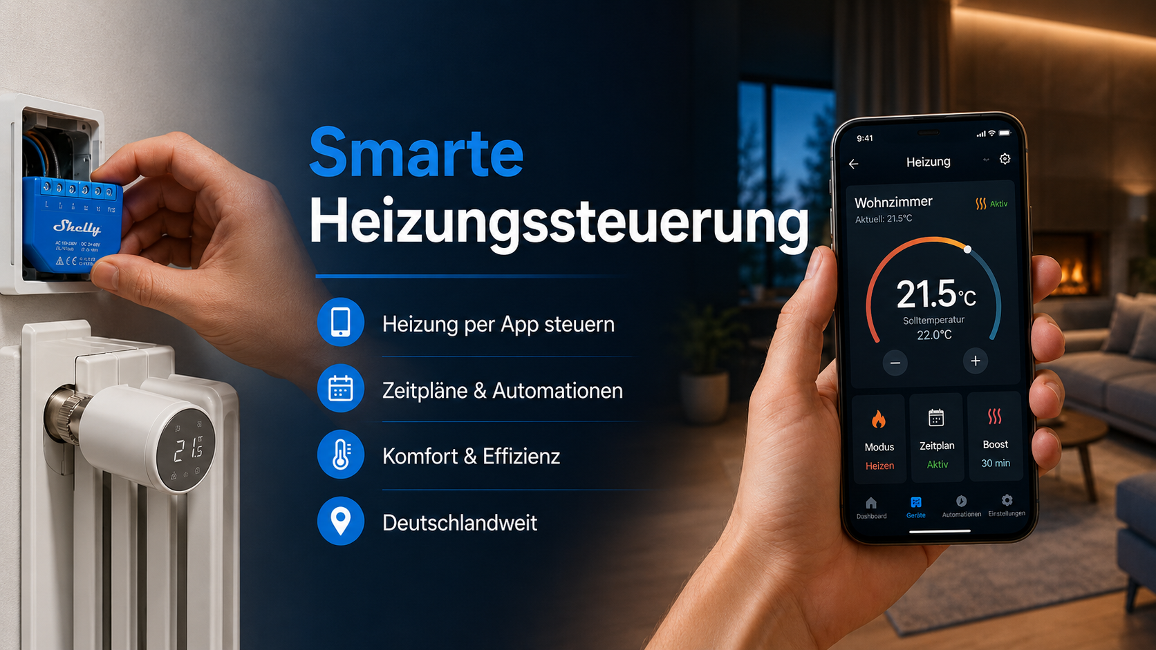 Smarte Heizungssteuerung