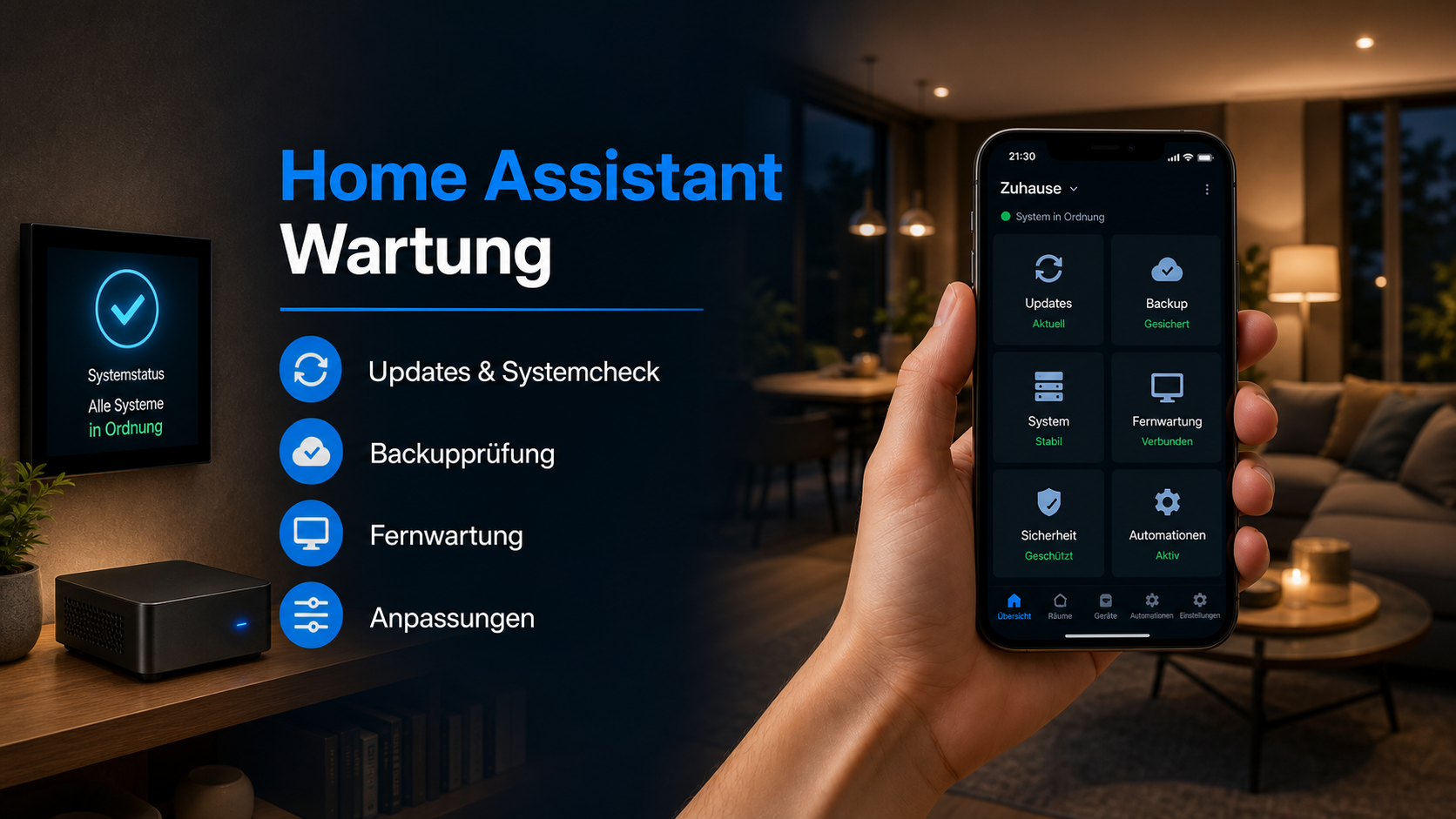 Home Assistant Wartung – professionelle Betreuung per Fernwartung